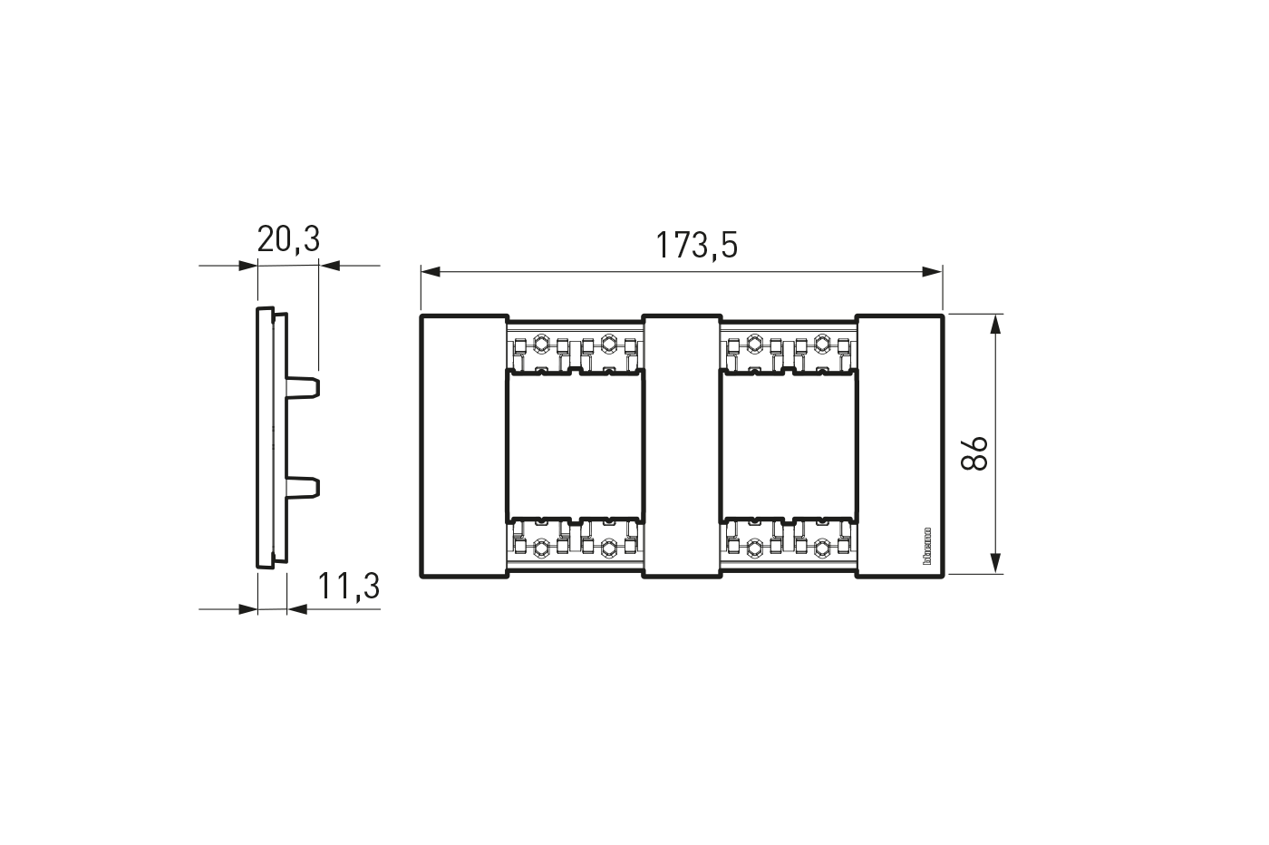 KA4802M2.. 2+2 modules