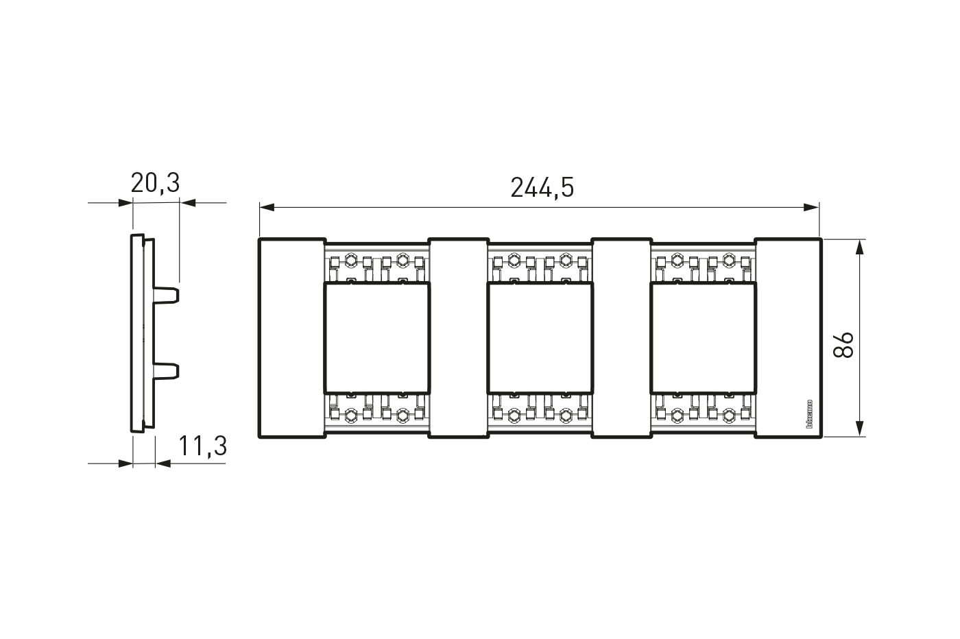 KA4802M3.. 2+2+2 modules