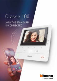 Catalogue video internal unit CLASSE 100