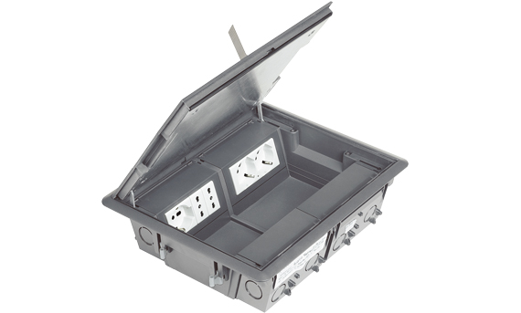 Concealed turrets and underfloor boxes