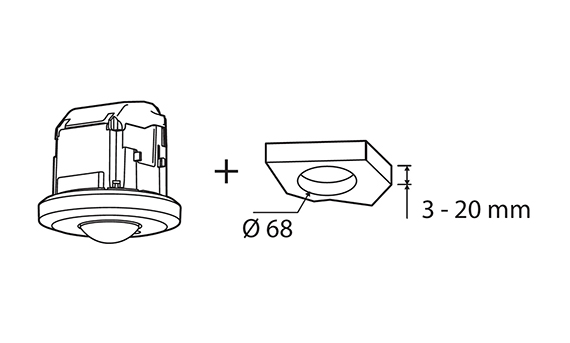 Recessed ceiling installation