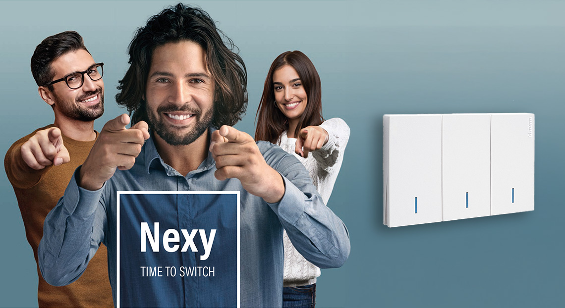 BTicino’s Nexy: the new wiring device range designed for residential spaces, featuring performance, quality and style