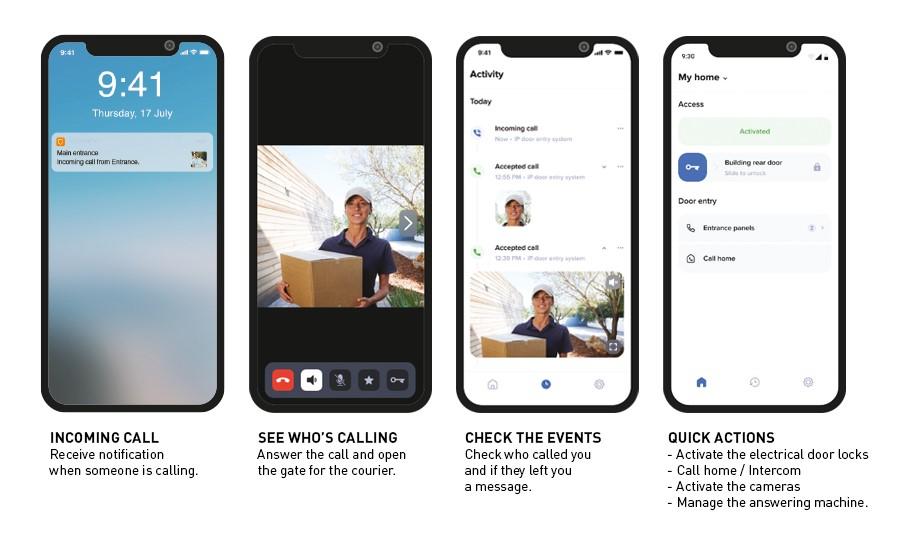 Home + Security app screen